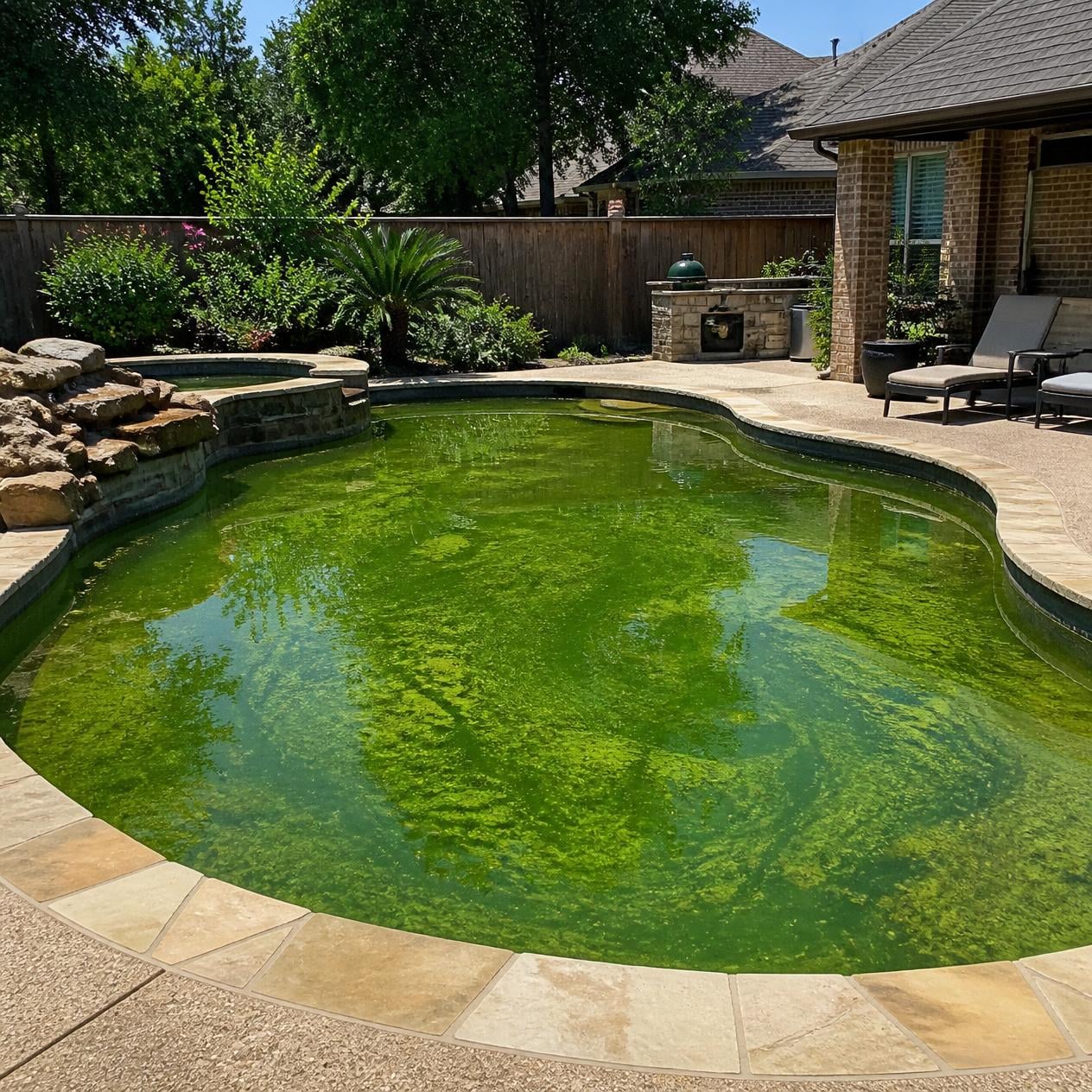 why does my pool turn green?